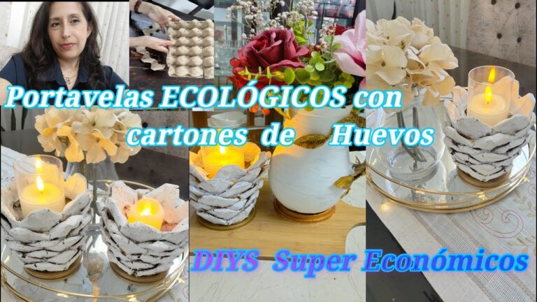 Portavelas Ecol&oacute;gicos: Creatividad y Reciclaje Sostenible