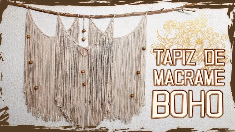 Transforma tu hogar con decoración bohemia: tapices tejidos DIY