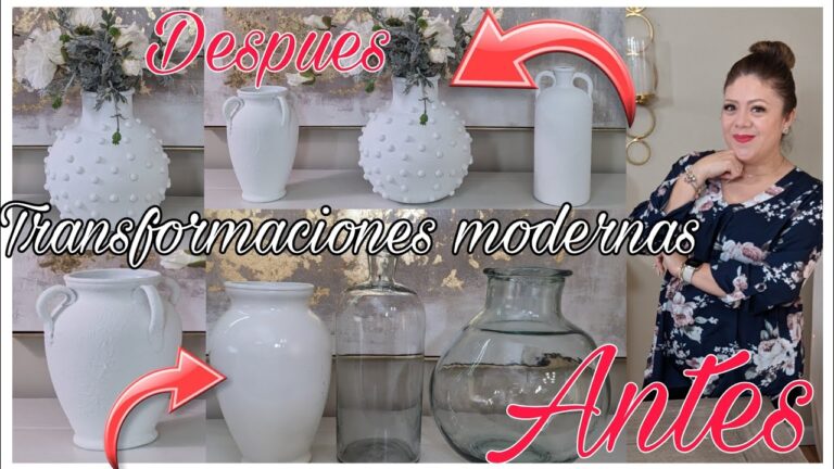 Transforma tu espacio con jarrones de vidrio reciclado