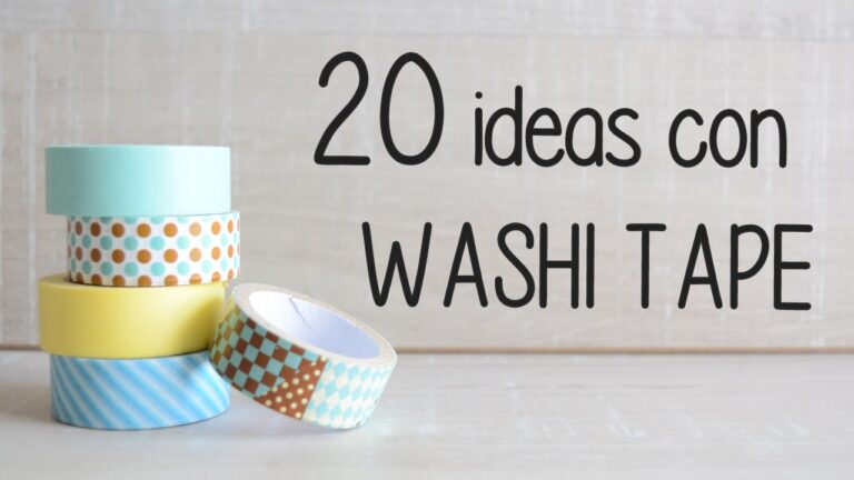 Ideas Creativas de Decoraci&oacute;n con Washi Tape